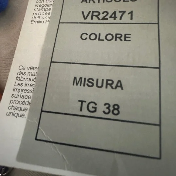 Emilio Pucci Vintage Blue/0range/Tassle Chain belt. One size - Picture 6 of 7